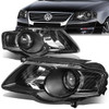 06-10 Volkswagen Passat Projector Headlights - Black Housing Clear Corner 06-10 Volkswagen Passat Projector Headlights - Black Housing Clear Corner