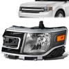 13-19 Ford Flex Left/Driver Side Headlight - Black Housing Amber Corner - FO2502312 13-19 Ford Flex Left/Driver Side Headlight - Black Housing Amber Corner - FO2502312