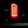 02-06 Dodge Ram 1500 2500 3500 Red C-Bar LED Rear Brake Tail Lights