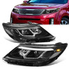 14-15 Kia Sorento EX/ SX LED DRL Projector Headlights - Black Housing Clear Corner