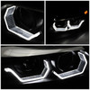 09-12 BMW E90 3-Series 3D LED DRL Sequential Turn Signal Projector Headlights - Black Housing