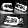 04-08 Ford F-150 Lincoln Mark LT LED DRL Sequential Turn Signal Projector Headlights - Chrome/ Clear