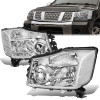 04-15 Nissan Titan 05-07 Armada Headlights - Chrome Housing Clear Corner 04-15 Nissan Titan 05-07 Armada Headlights - Chrome Housing Clear Corner