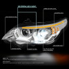 08-10 BMW 528i 535i 550i M5 E60 AFS Model LED DRL+Signal HID Projector Headlights - Chrome Housing