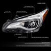16-18 Buick Envision LED DRL HID Projector Headlight (Left/ Driver)