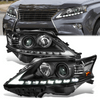 13-15 Lexus RX350 RX450H Projector Headlights w/LED DRL - Chrome Clear