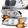 02-16 International Trucks LED Projector Headlights (Chrome Housing)