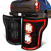 15-17 Ford F150 Tron Style LED Rear Brake Tail Lights - Tinted Housing