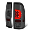 08-16 Ford F250 F350 F450 F550 Super Duty LED C-Bar Rear Brake Tail Lights - Smoked