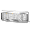 08-10 Ford F250 F350 F450 F550 Super Duty Front Grille+LED - Honeycomb Mesh - Chrome