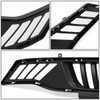 18-19 Ford Mustang 2.3L 5.0L Front Lower Bumper Grille - Vertical Fence Style - Black 18-19 Ford Mustang 2.3L 5.0L Front Lower Bumper Grille - Vertical Fence Style - Black