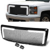14-15 Chevy Silverado 1500 LED Light Badgeless Diamond Mesh Diamond Front Grille 14-15 Chevy Silverado 1500 LED Light Badgeless Diamond Mesh Diamond Front Grille