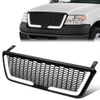04-08 Ford F150 Front Grille+LED Bar - Badgeless Honeycomb Mesh - Black 04-08 Ford F150 Front Grille+LED Bar - Badgeless Honeycomb Mesh - Black