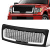 09-14 Ford F150 LED DRL Front Grille - Badgeless Honeycomb Mesh - Matte Black 09-14 Ford F150 LED DRL Front Grille - Badgeless Honeycomb Mesh - Matte Black