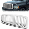02-05 Dodge Ram 1500 2500 3500 Front Grille - Badgeless Vertical Style - Chrome 02-05 Dodge Ram 1500 2500 3500 Front Grille - Badgeless Vertical Style - Chrome
