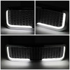 99-04 Ford F250 F350 Super Duty Front Grille+LED Bar - Honeycomb Mesh - Chrome
