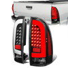 05-15 Toyota Tacoma LED Tube Bar Rear Brake Tail Lights - Black Housing