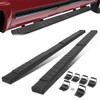 15-20 Ford F150 Extended Cab 5" OD Flat Step Bar Running Boards - Stainless Steel - Black