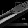 04-15 Nissan Titan Crew Cab 3" OD Tubing Side Steps Nerf Bar - Black 04-15 Nissan Titan Crew Cab 3" OD Tubing Side Steps Nerf Bar - Black