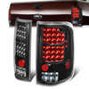 04-08 Ford F150 Lobo Full LED Rear Brake Tail Lights - Black Housing
