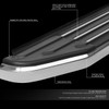 16-18 Honda Pilot 5.5"OD Side Step Bar Running Boards - Aluminum 16-18 Honda Pilot 5.5"OD Side Step Bar Running Boards - Aluminum