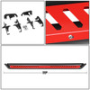 18-22 Jeep Wrangler JL Unlimited 4-Door Side Step Nerf Bar w/Drop Steps - Stainless Steel - Red