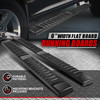 For 09-23 Ram 1500/Classic Quad Cab Black 6" Flat Side Step Bar Running Boards For 09-23 Ram 1500/Classic Quad Cab Black 6" Flat Side Step Bar Running Boards