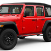 FOR 18-24 JEEP WRANGLER JL SIDE NERF BAR RUNNING BOARD W/RED DROPPED STEP PLATE FOR 18-24 JEEP WRANGLER JL SIDE NERF BAR RUNNING BOARD W/RED DROPPED STEP PLATE