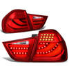 09-11 BMW E90 323i 325i 328i 335D 335i E90 Sedan LCI LED Rear Brake Tail Lights - Red