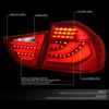 09-11 BMW E90 323i 325i 328i 335D 335i E90 Sedan LCI LED Rear Brake Tail Lights - Red