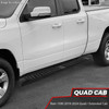 For 19-24 Ram 1500 Quad Cab Black Aluminum 6" Flat Side Step Bar Running Boards For 19-24 Ram 1500 Quad Cab Black Aluminum 6" Flat Side Step Bar Running Boards