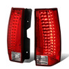 07-14 Chevy Suburban GMC Yukon XL 1500 2500 3500 LED Rear Brake Tail Lights - Red/Clear
