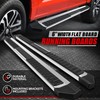 For 22-24 Ford F150 Super Crew Cab Chrome 6" Flat Side Step Bar Running Boards