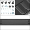 For 22-24 Ford F150 Super Crew Cab Black 6" Flat Side Step Bar Running Boards