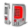 04-08 Ford F150 Lobo LED C-Bar Rear Brake Tail Lights - Chrome Housing