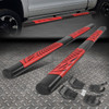 FOR 15-24 FORD F-150 F-250 F-350 SUPER CREW CAB 5" SIDE NERF BARS W/STEP PAD