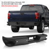 Black Rear Bumper w/ Sensor Hole For 2014-2018 Chevy Silverado GMC Sierra 1500