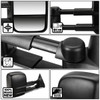 For 99-07 Silverado Sierra 1500-3500 Manual Telescoping Towing Side Mirrors Pair For 99-07 Silverado Sierra 1500-3500 Manual Telescoping Towing Side Mirrors Pair