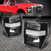 FOR 08-10 FORD F250 F350 SUPER DUTY BLACK HOUSING CLEAR CORNER HEADLIGHT LAMPS FOR 08-10 FORD F250 F350 SUPER DUTY BLACK HOUSING CLEAR CORNER HEADLIGHT LAMPS
