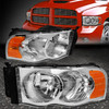 FOR 02-05 DODGE RAM 1500 2500 3500 CHROME HOUSING AMBER CORNER HEADLIGHT LAMPS FOR 02-05 DODGE RAM 1500 2500 3500 CHROME HOUSING AMBER CORNER HEADLIGHT LAMPS