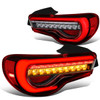 13-19 Subaru BRZ Scion FR-S Toyota 86 LED Bar+Sequential Turn Signal Tail Lights - Red