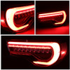 13-19 Subaru BRZ Scion FR-S Toyota 86 LED Bar+Sequential Turn Signal Tail Lights - Red