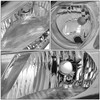 FOR 06-11 HONDA CIVIC SEDAN PAIR CHROME HOUSING CLEAR CORNER HEADLIGHT HEAD LAMP