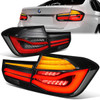 12-15 BMW F30 F31 320i 328i 335i Sedan LED Tube+Sequential Turn Signal Tail Lights - Smoked