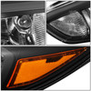 FOR 15-18 FORD FOCUS OE STYLE BLACK HOUSING AMBER CORNER HEADLIGHT HEAD LAMPS