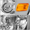 FOR 06-10 FORD EXPLORER SPORT TRAC CHROME HOUSING AMBER CORNER HEADLIGHT LAMPS