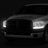 [LED DRL]FOR 2006-2009 DODGE RAM PICKUP CHROME HOUSING CLEAR SIDE HEADLIGHT/LAMP