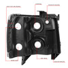 FOR 07-14 CHEVY SILVERADO BLACK HOUSING CLEAR SIDE HEADLIGHT+FULL LED TAIL LAMPS