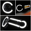 FOR 07-14 FJ CRUISER LED DRL+SEQUENTIAL TURN SIGNAL HEADLIGHT LAMPS BLACK/SMOKED