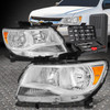 FOR 15-20 CHEVY COLORADO CHROME HOUSING AMBER CORNER HEADLIGHT LAMPS+TOOL SET